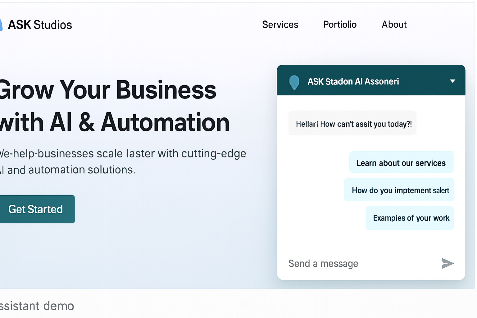 AI assistant demo